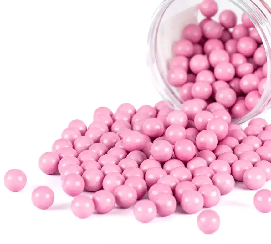 Light Pink Chocolate Balls Cake CraftCake Craft