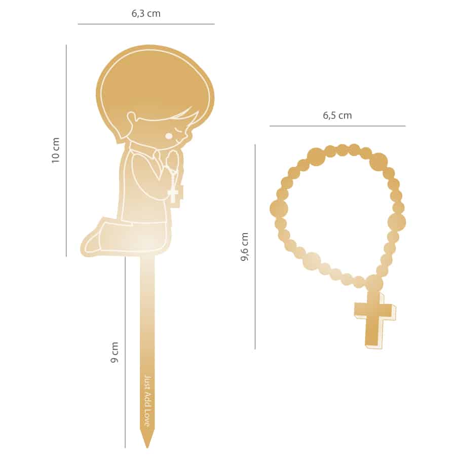 Acyrlic Topper – Boy with Rosary